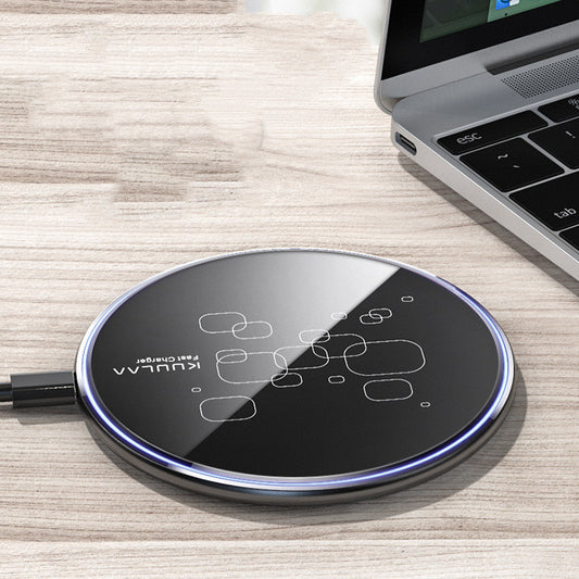Ultra-Thin Wireless Charging Disc for Desk & Nightstand