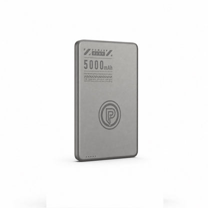 PoofTech Magnetic Ultra Thin Fast Charging Power Bank front view in Gold